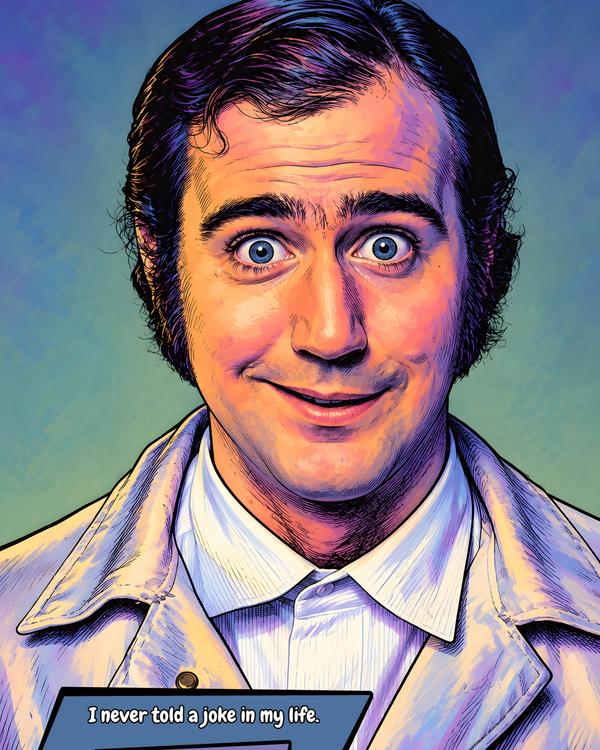 Andy Kaufman — Comic Strip Canvas