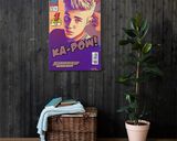 Justin Bieber lifestyle mockup — Comic Strip Canvas