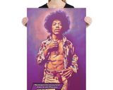Jimi Hendrix lifestyle mockup — Comic Strip Canvas