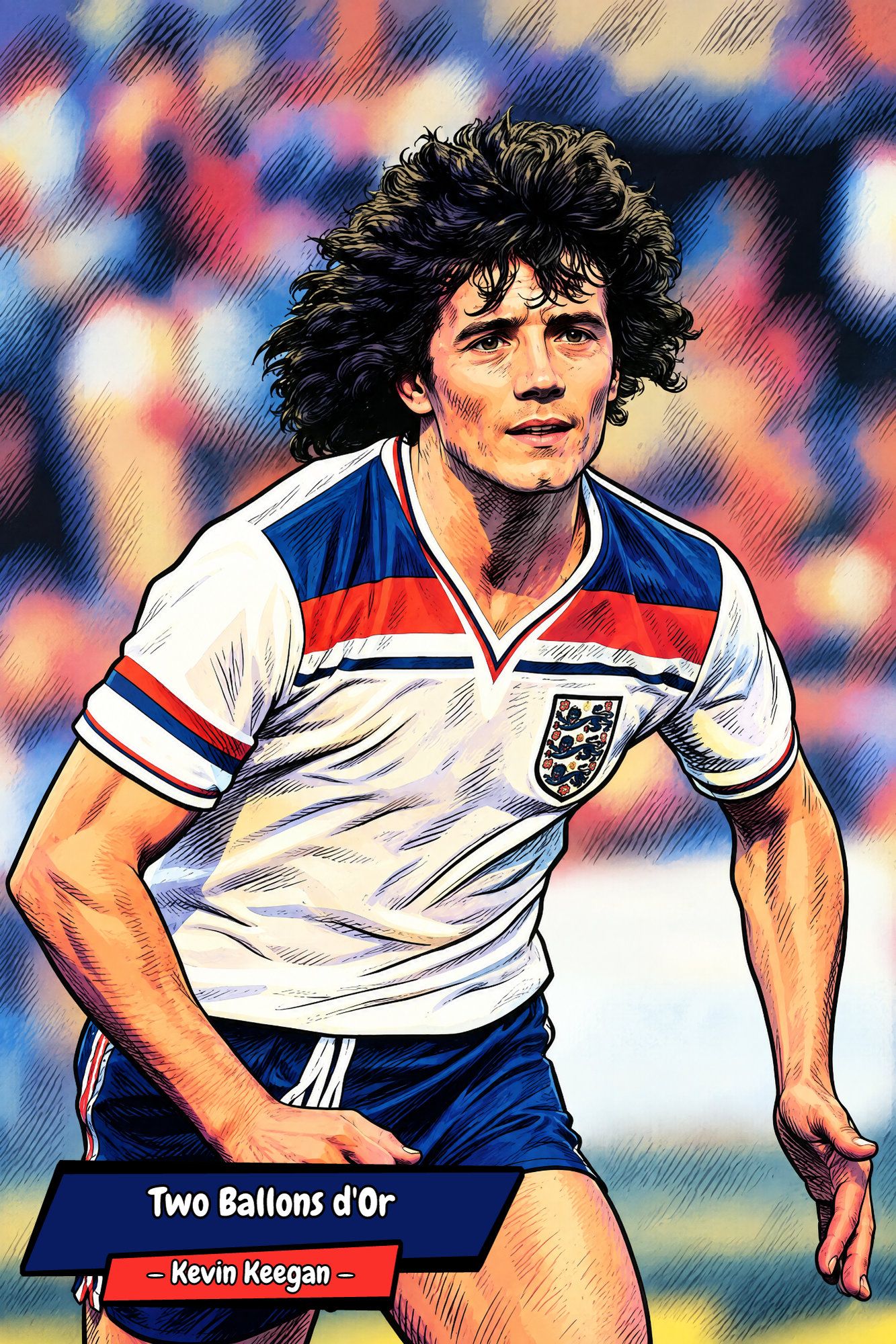 Kevin Keegan — Comic Strip Canvas