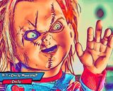 Chucky — Comic Strip Canvas