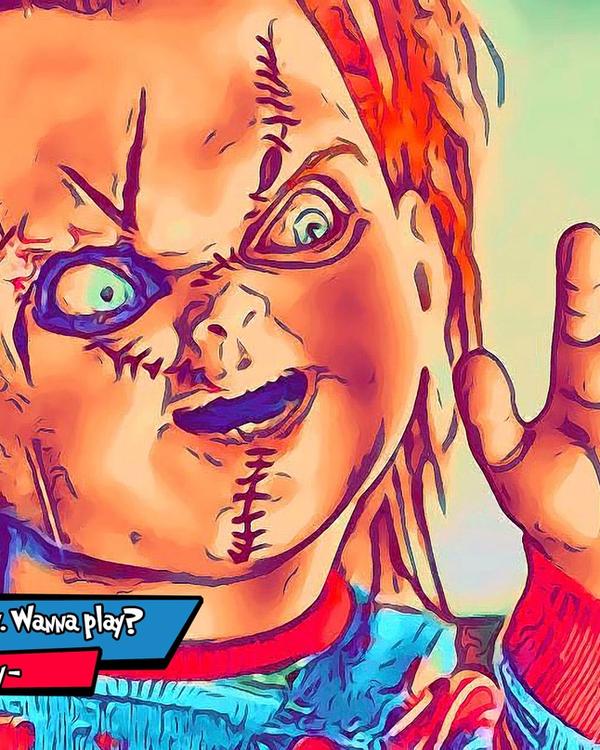 Chucky — Comic Strip Canvas