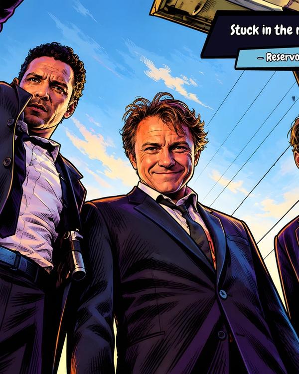 Reservoir Dogs — Comic Strip Canvas