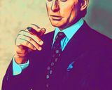 Gordon Gekko — Comic Strip Canvas