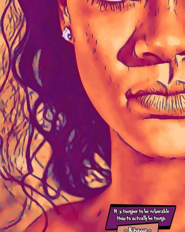 Rihanna — Comic Strip Canvas