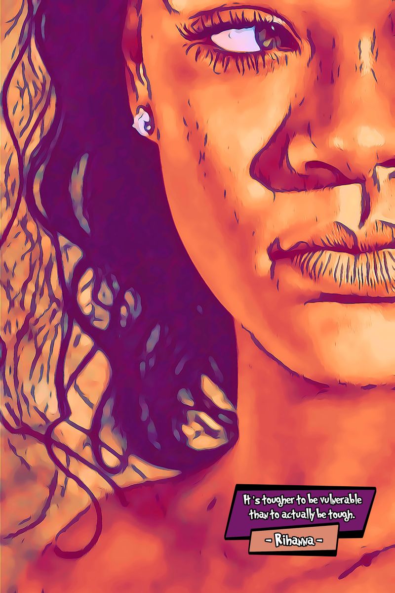 Rihanna — Comic Strip Canvas