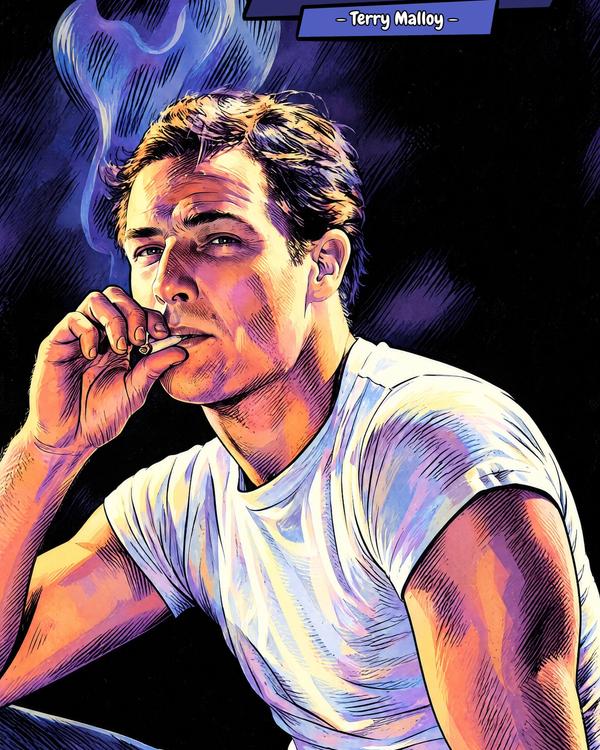 Marlon Brando — Comic Strip Canvas