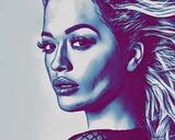 Rita Ora — Comic Strip Canvas