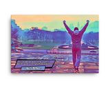 Rocky lifestyle mockup — Comic Strip Canvas