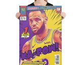LeBron James lifestyle mockup — Comic Strip Canvas