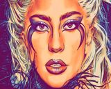 Lady GaGa — Comic Strip Canvas