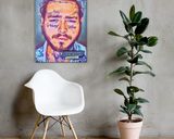 Post Malone lifestyle mockup — Comic Strip Canvas