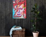David Bowie lifestyle mockup — Comic Strip Canvas