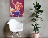 Marvin Hagler lifestyle mockup — Comic Strip Canvas