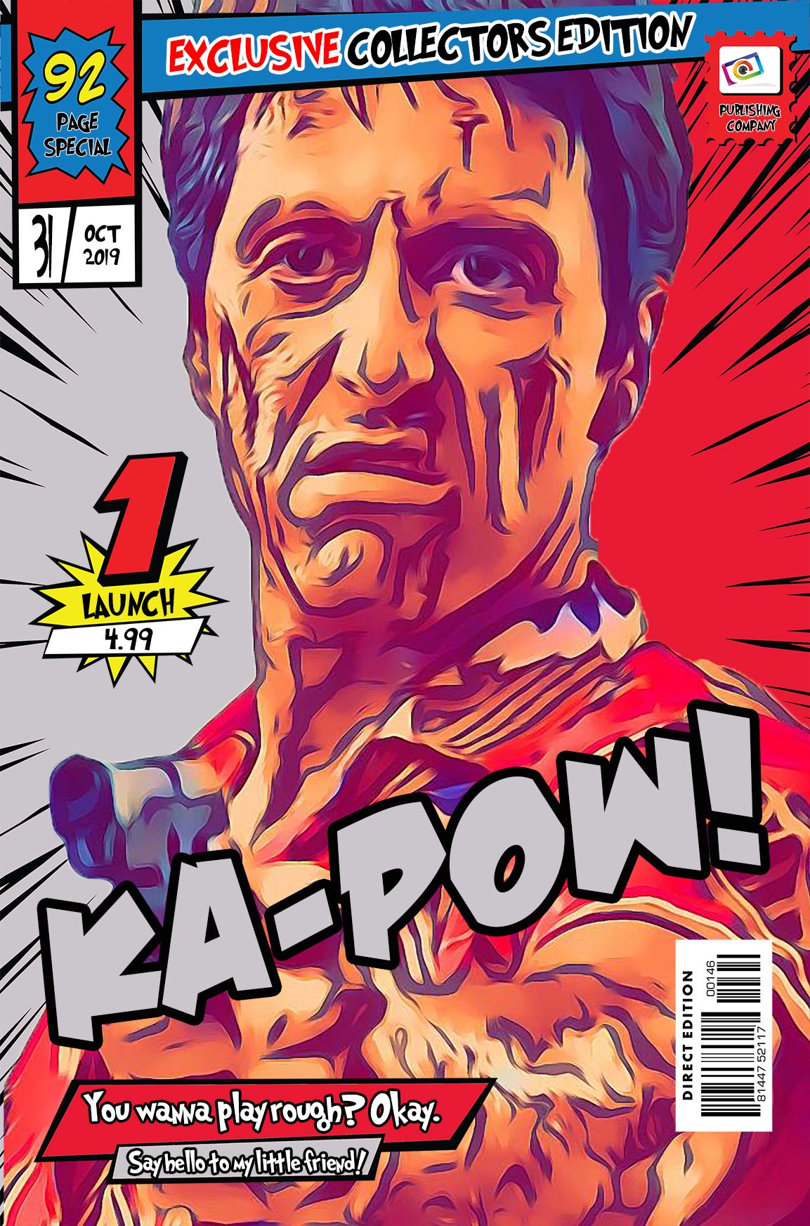 Scarface — Comic Strip Canvas