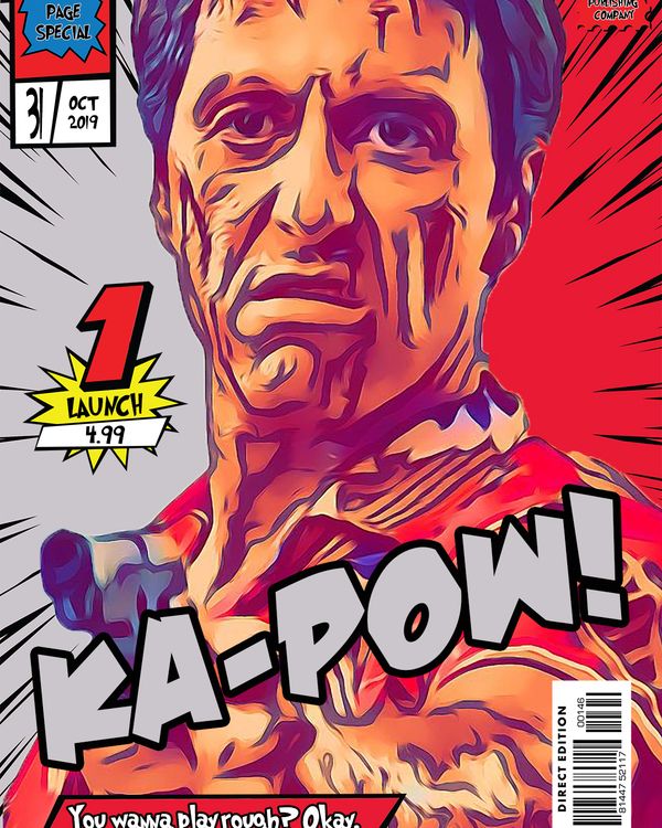 Scarface — Comic Strip Canvas