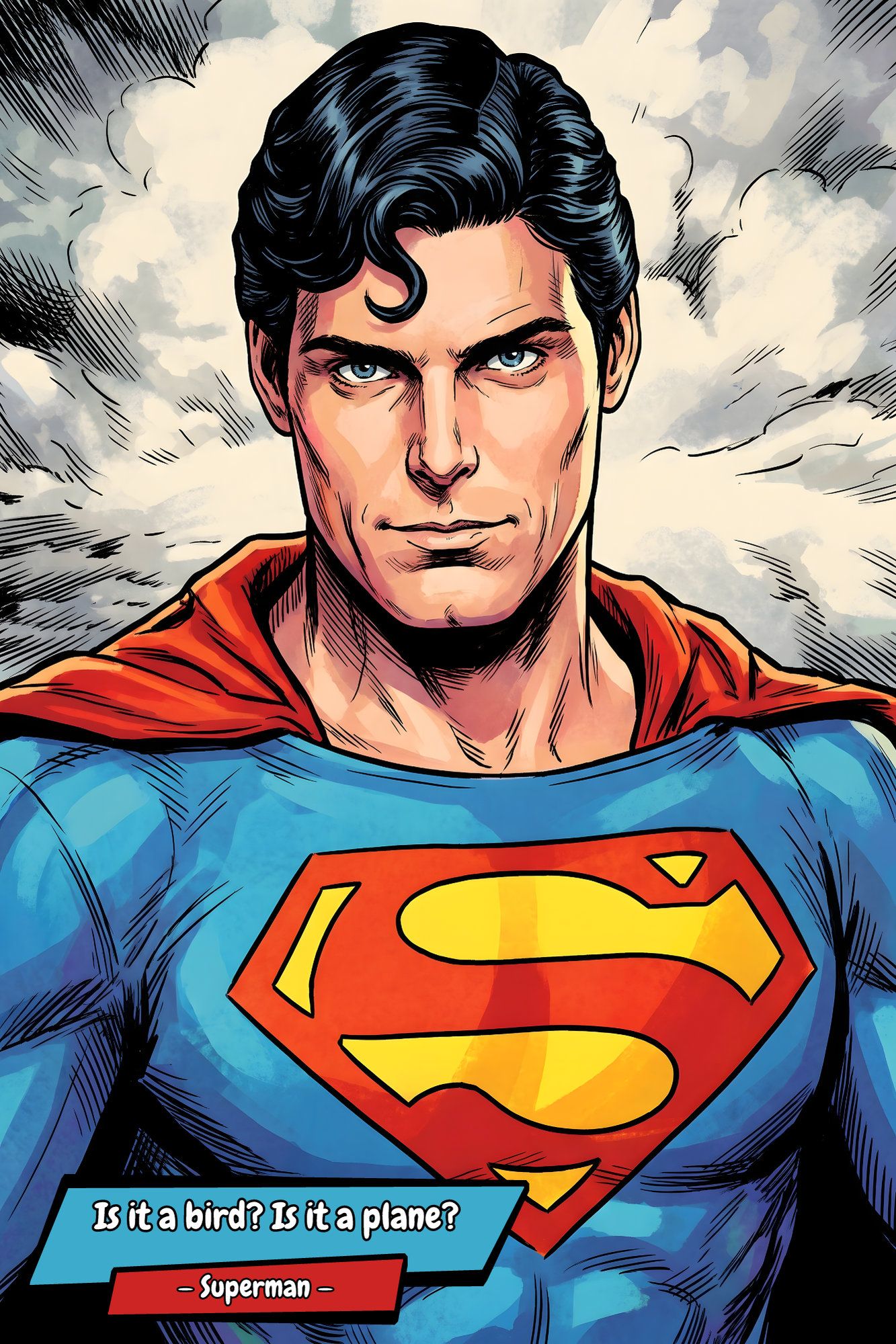 Superman — Comic Strip Canvas