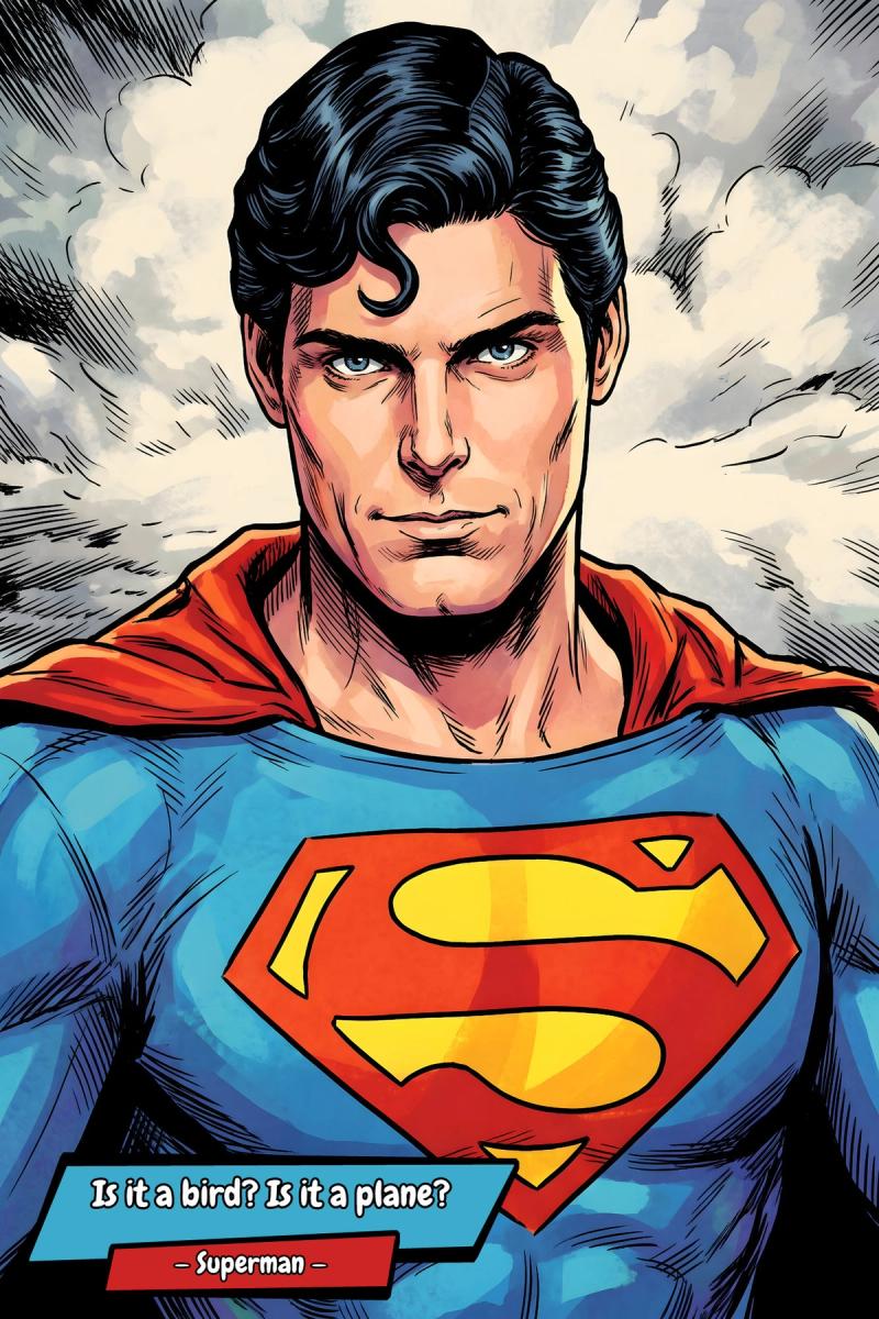 Superman — Comic Strip Canvas