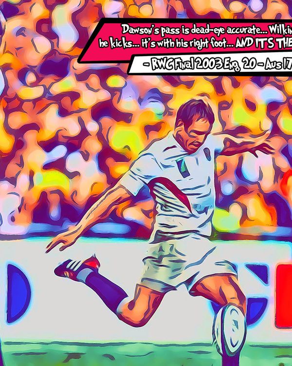 Rugby World Cup Final 2003 — Comic Strip Canvas