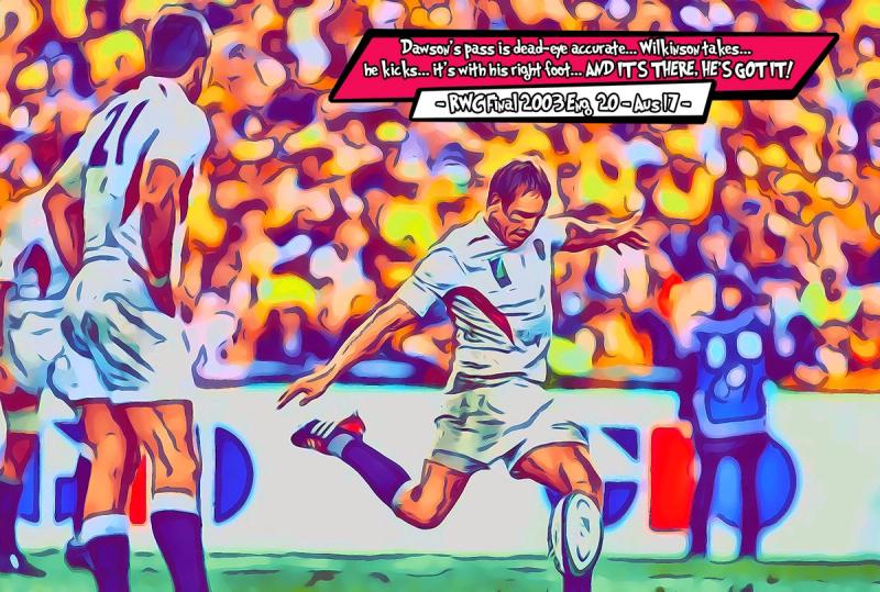 Rugby World Cup Final 2003 — Comic Strip Canvas