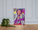 Jimi Hendrix lifestyle mockup — Comic Strip Canvas