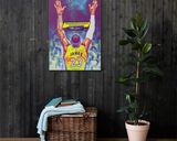 LeBron James lifestyle mockup — Comic Strip Canvas