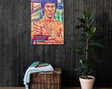Bruce Lee lifestyle mockup — Comic Strip Canvas