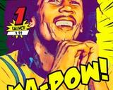 Bob Marley — Comic Strip Canvas