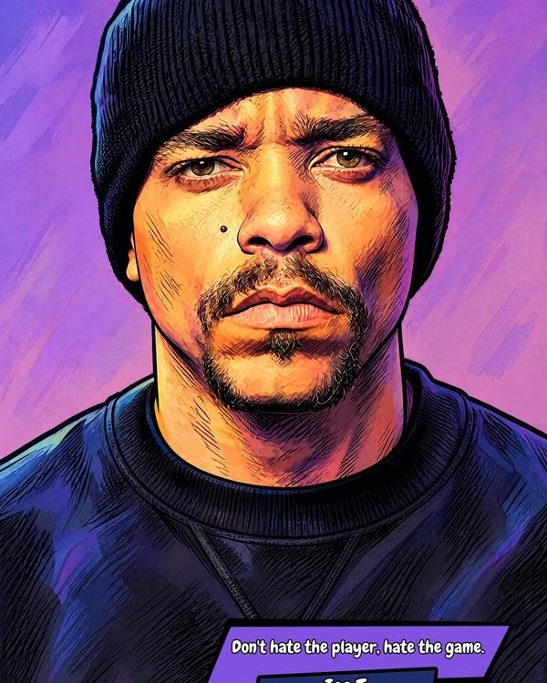 Ice T — Comic Strip Canvas