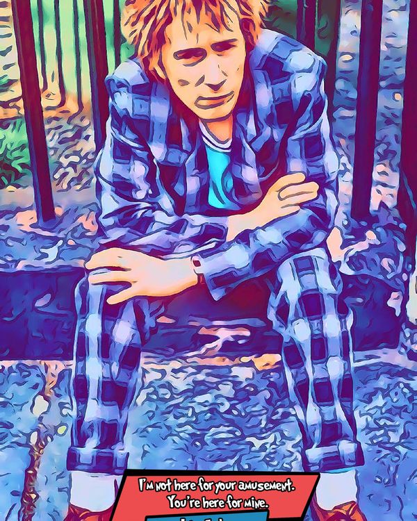 John Lydon — Comic Strip Canvas