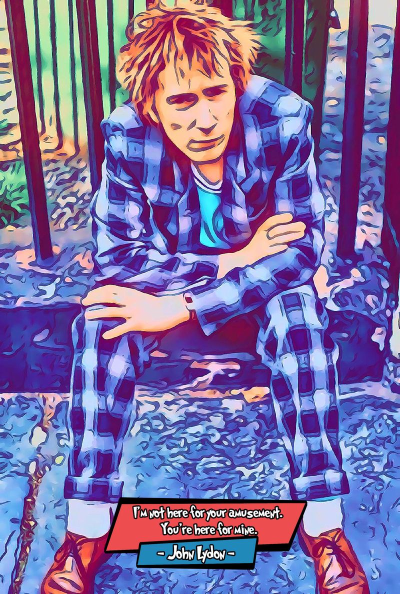 John Lydon — Comic Strip Canvas