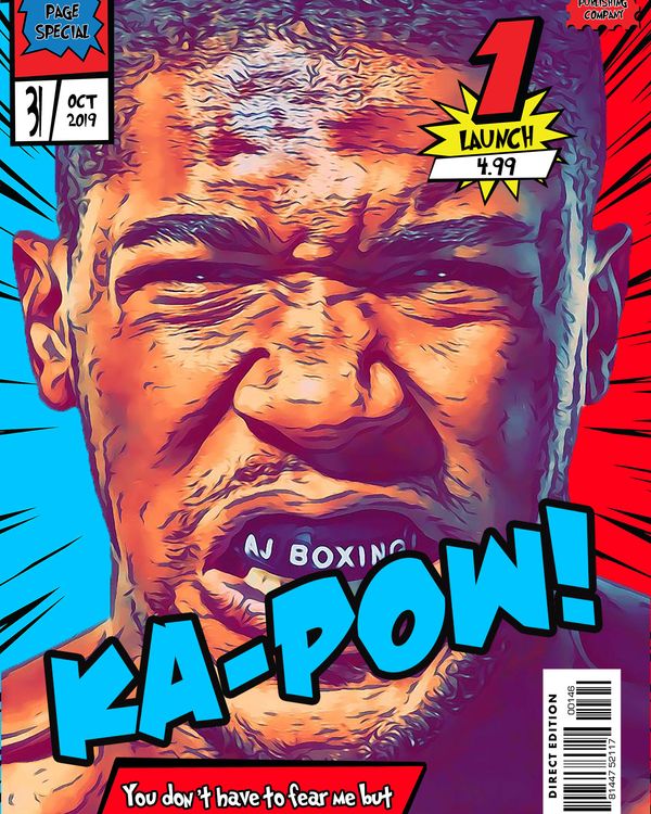 Anthony Joshua — Comic Strip Canvas