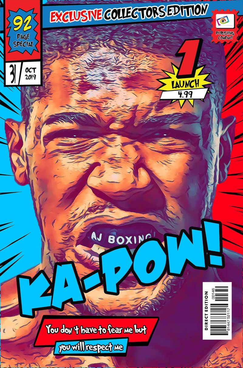 Anthony Joshua — Comic Strip Canvas