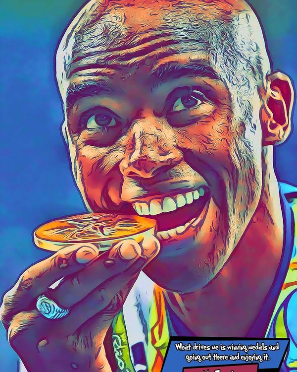 Mo Farah — Comic Strip Canvas