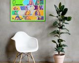 Billie Eilish lifestyle mockup — Comic Strip Canvas