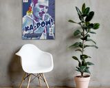 Freddie Mercury lifestyle mockup — Comic Strip Canvas