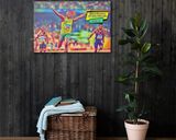 Usain Bolt lifestyle mockup — Comic Strip Canvas