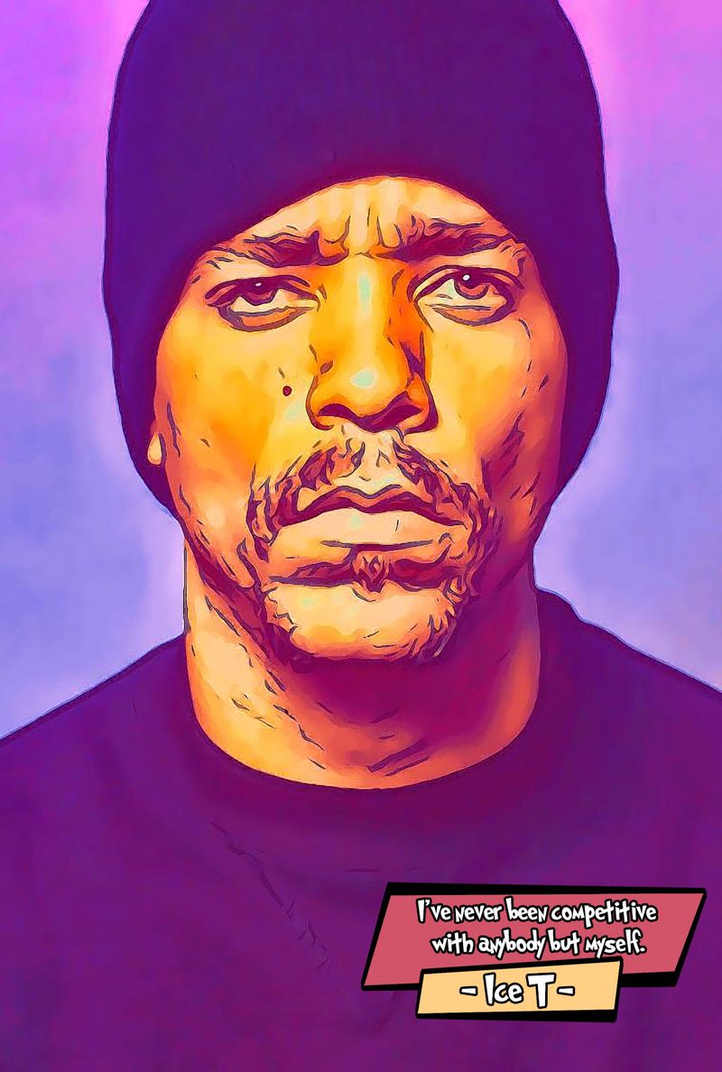 Ice T — Comic Strip Canvas