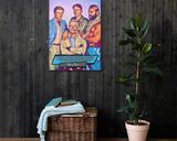 The A Team lifestyle mockup — Comic Strip Canvas