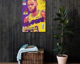 LeBron James lifestyle mockup — Comic Strip Canvas
