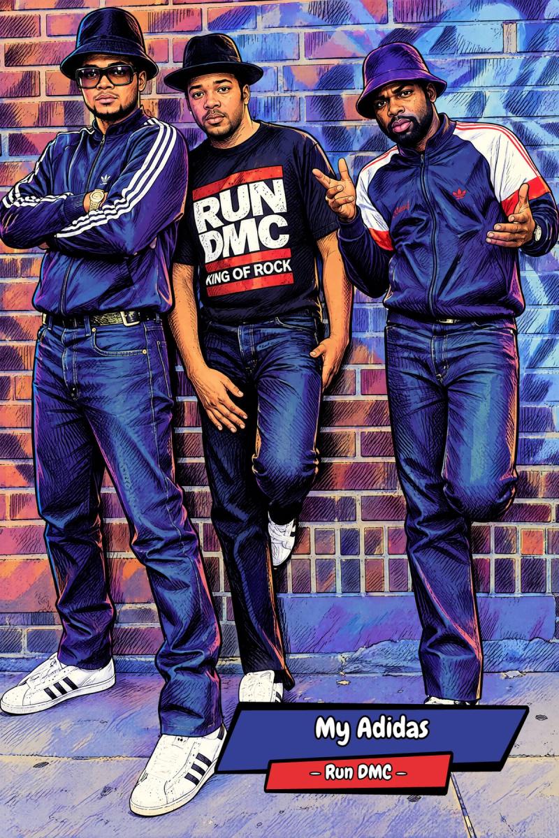 Run DMC — Comic Strip Canvas