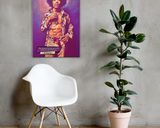 Jimi Hendrix lifestyle mockup — Comic Strip Canvas