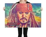 Jack Sparrow lifestyle mockup — Comic Strip Canvas