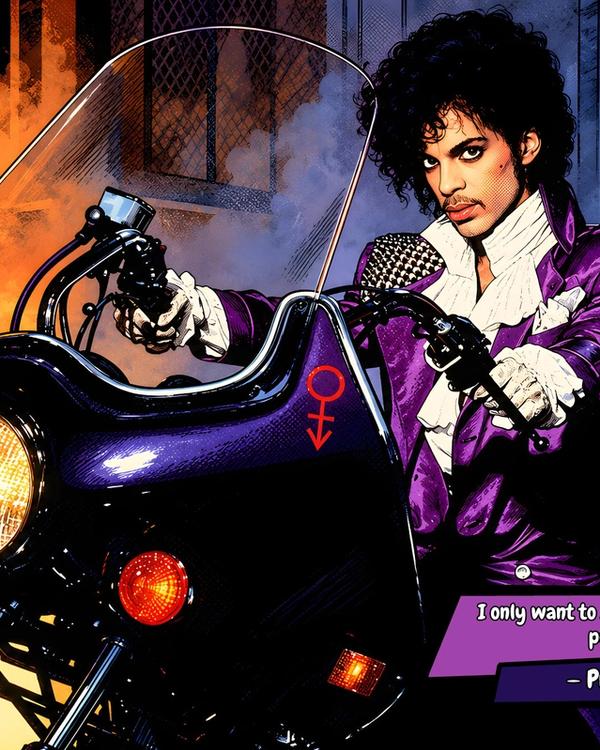 Prince — Comic Strip Canvas