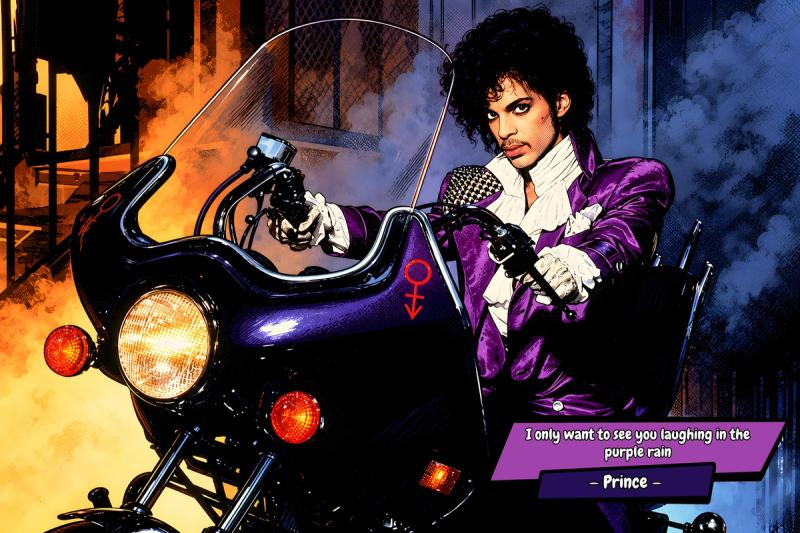 Prince — Comic Strip Canvas