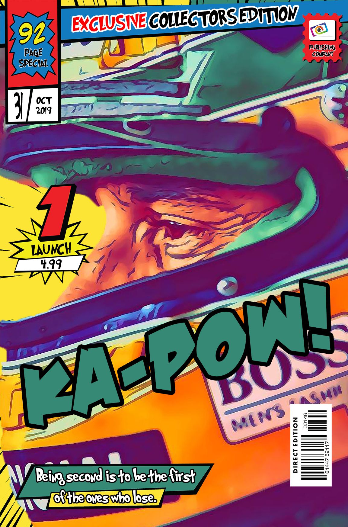 Ayrton Senna — Comic Strip Canvas