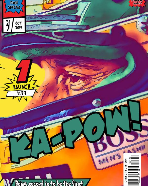 Ayrton Senna — Comic Strip Canvas