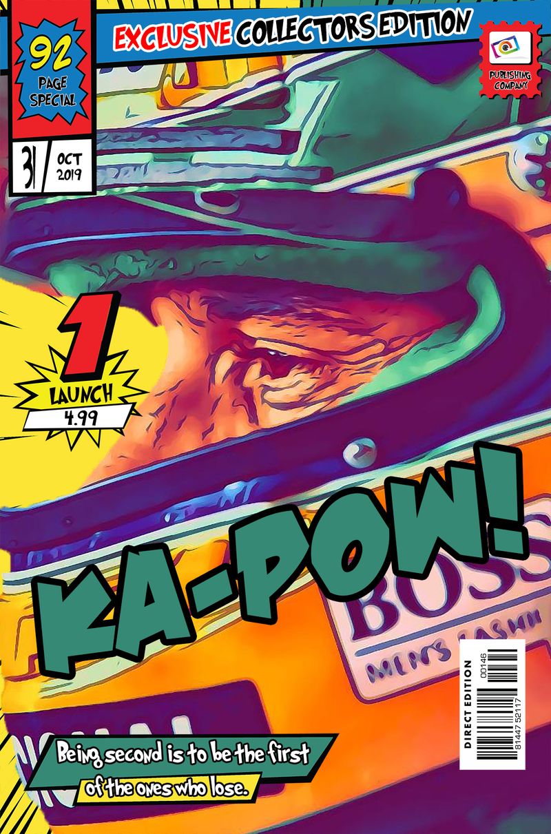 Ayrton Senna — Comic Strip Canvas