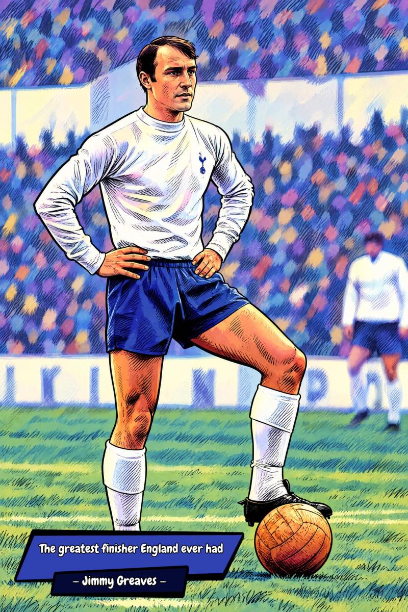 Jimmy Greaves — Comic Strip Canvas