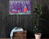 Schindler's List lifestyle mockup — Comic Strip Canvas